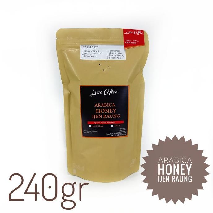 

[ COD ] Kopi Arabica HONEY Ijen Raung 240gr - Biji atau Bubuk OBRAL Kode 832