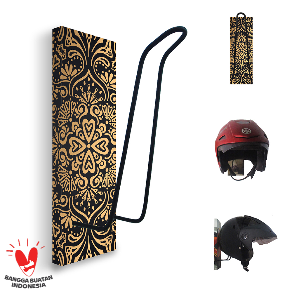GANTUNGAN HELM - TEMPAT HELM - Rak HELM MOTOR - BATIK 106