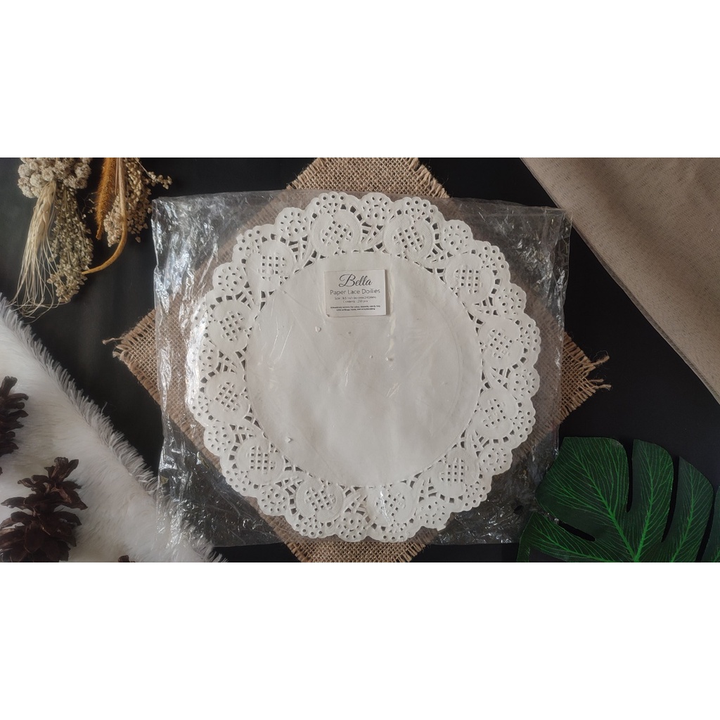 Doilies Paper 9.5&quot; - Alas Renda Ukuran Diameter 24.1 cm Tatakan Roti Tart