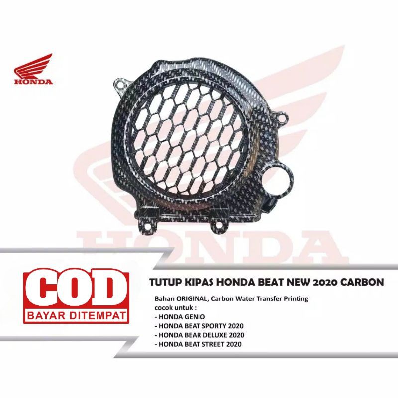 Tutup kipas scoopy 2021 beat 2020 genio carbon tutup kipas scoopy 2021 karbon