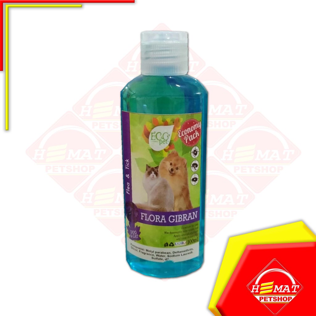 Eco Pet 100ml Flora Gibran / shampoo kucing shampoo anjing