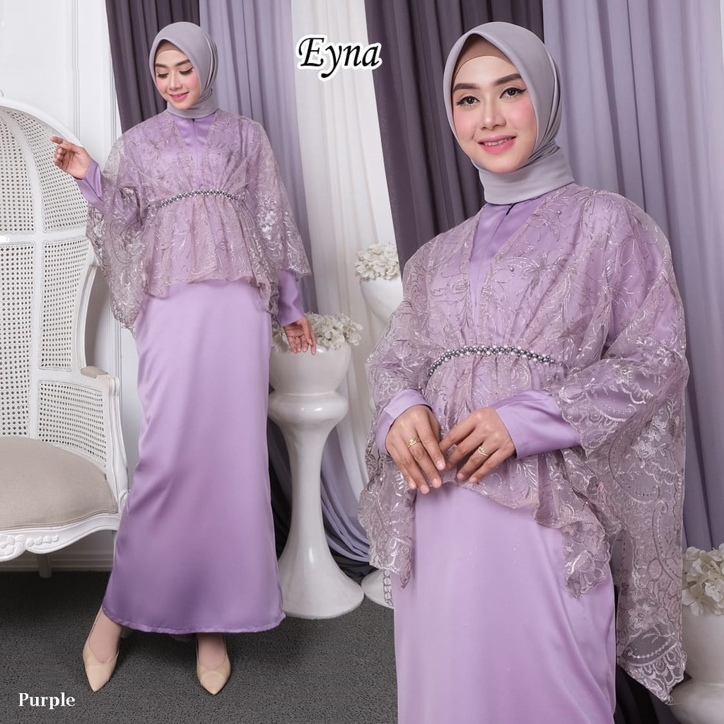 GAMIS PESTA EYNA KEBAYA TULLE BORDIR