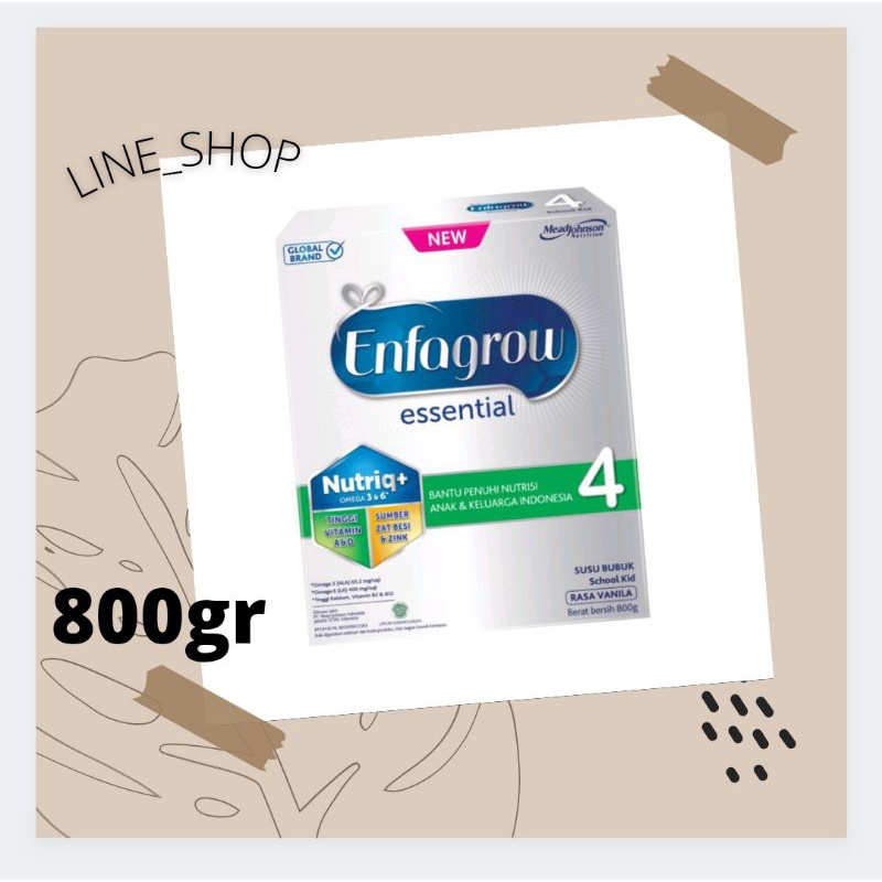 

enfagrow essential 4 800 gr 800g 1800g vanila susu formula