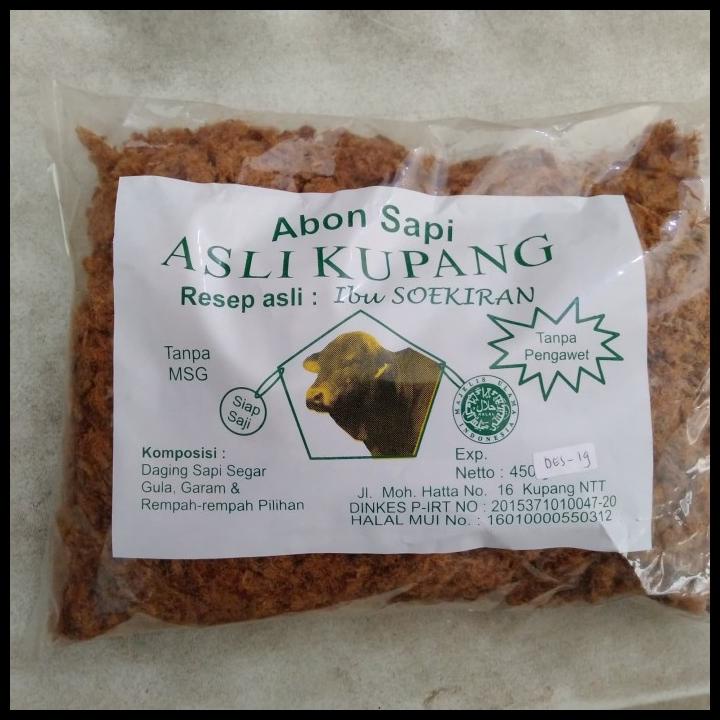 

DISKON TERBATAS !!! ABON SAPI ASLI KUPANG 450 GR TERLARIS