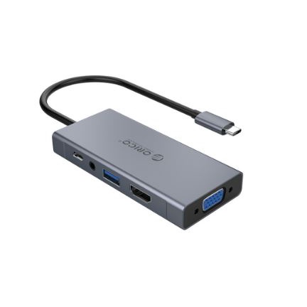 Type-C to HDTV VGA USB 3.0 AUDIO PD ORICO 5in1 converter MC-U501P