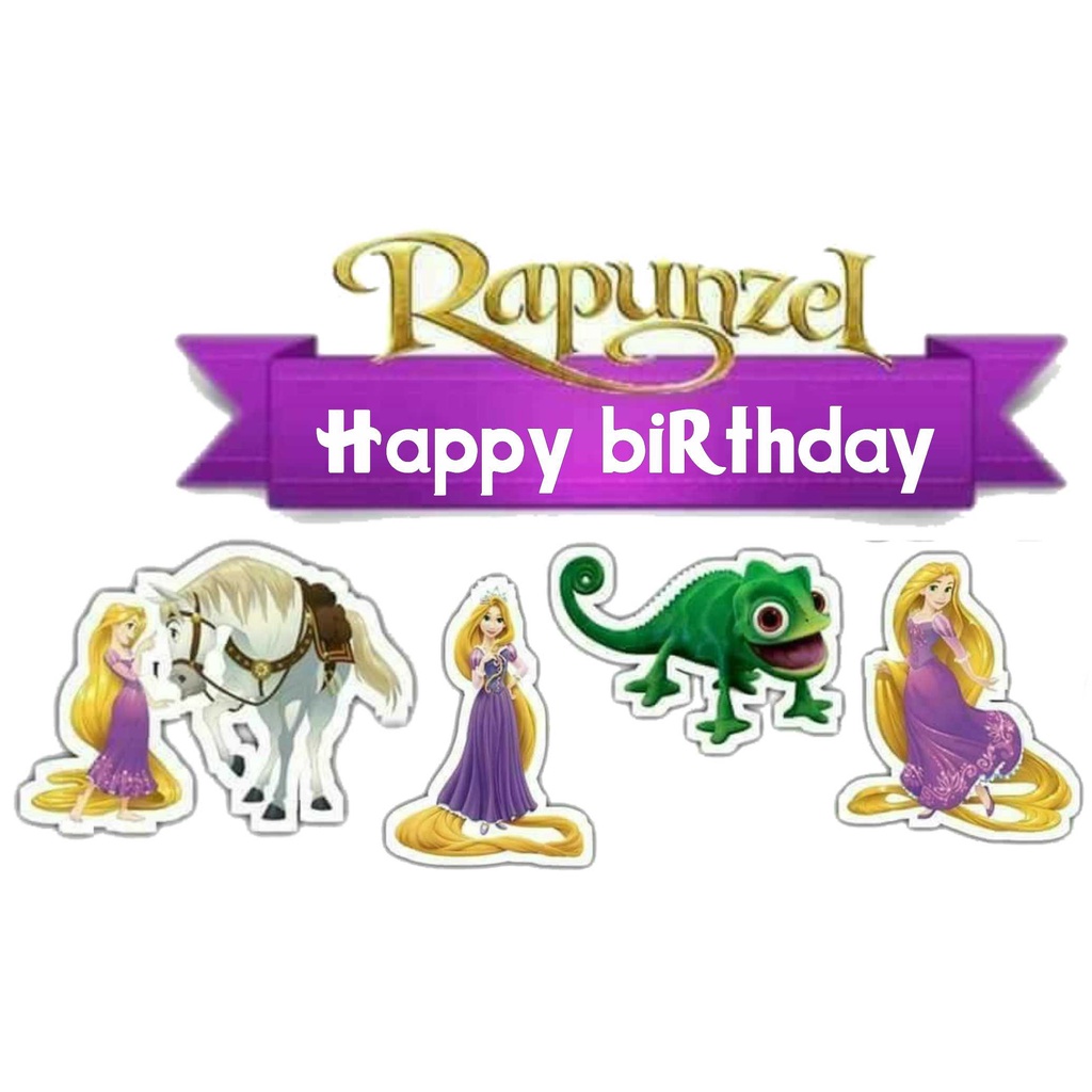 

TOPPER CAKE ULANG TAHUN / HIASAN KUE RAPUNZEL