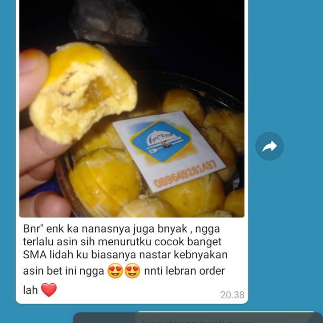 Parsel Kue Lebaran Nastar Coklat Putri  Salju  Wisman 500  