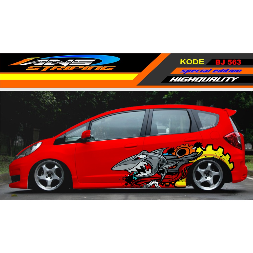 DECAL STICKER MOBIL JAZZ DATSUN BRIO / STICKER MOBIL HIU / STIKER MOBIL AGYA AYLA SIGRA