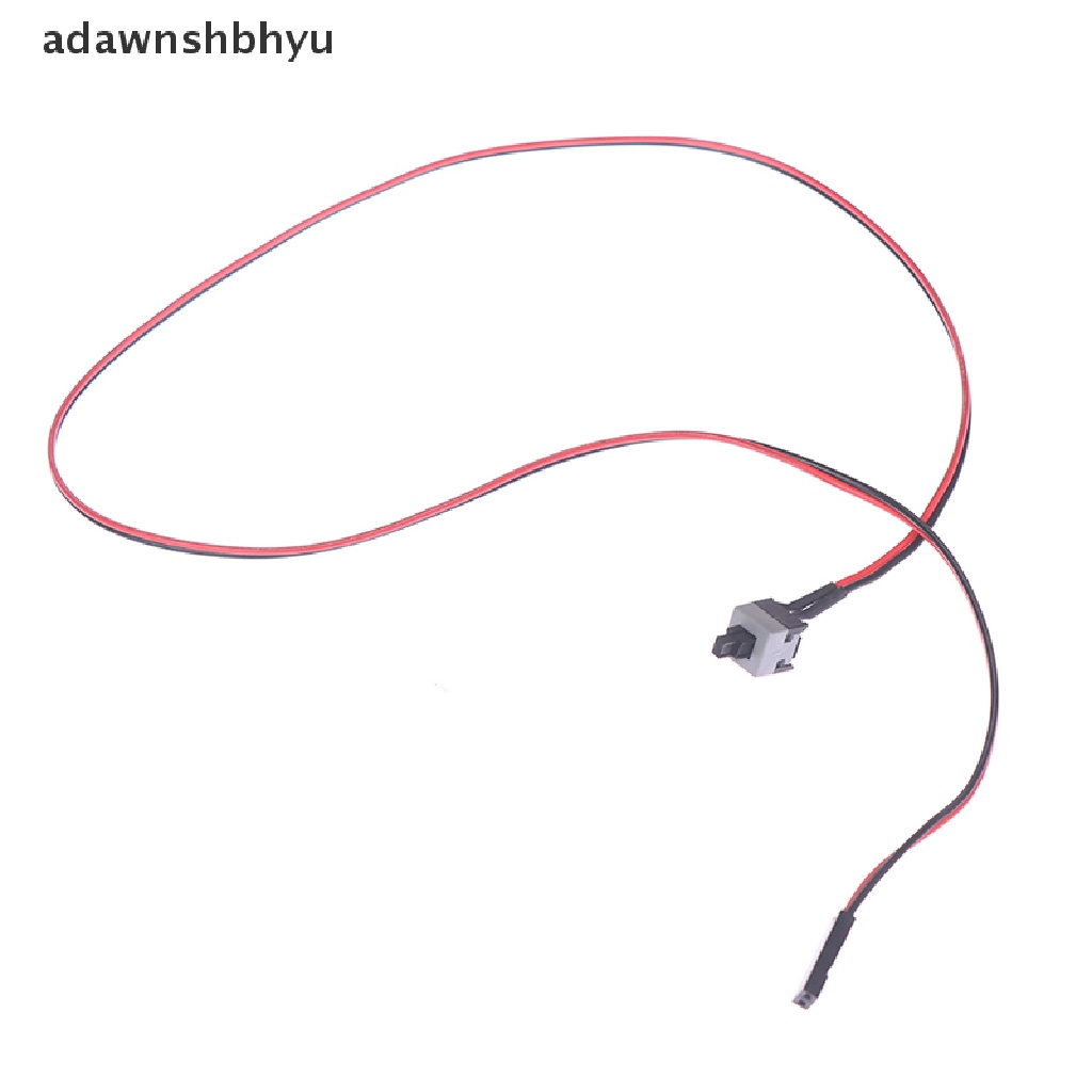 Adawnshbhyu 10pcs Kabel Saklar Tombol Power Panjang 50cm Untuk PC Switch Reset Daya Komputer