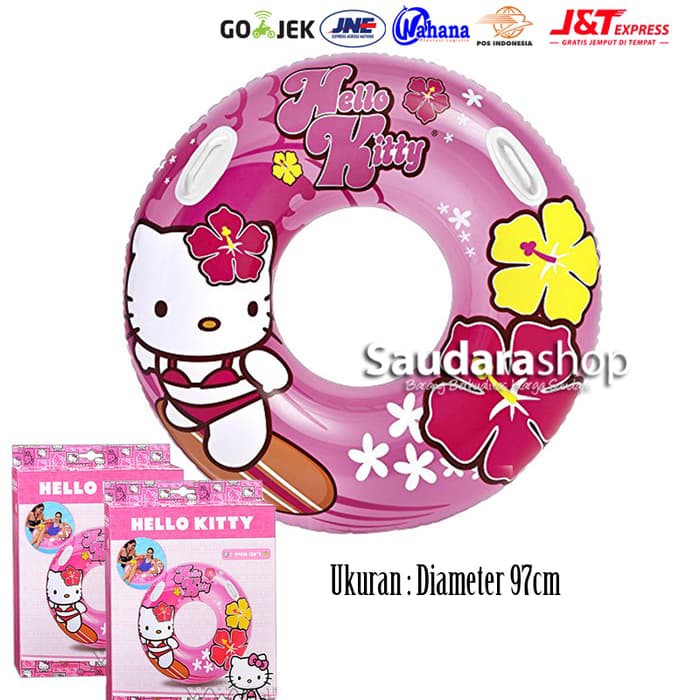 Intex 58269 Pelampung Hello Kitty / HelloKitty Tube with Handle 97cm