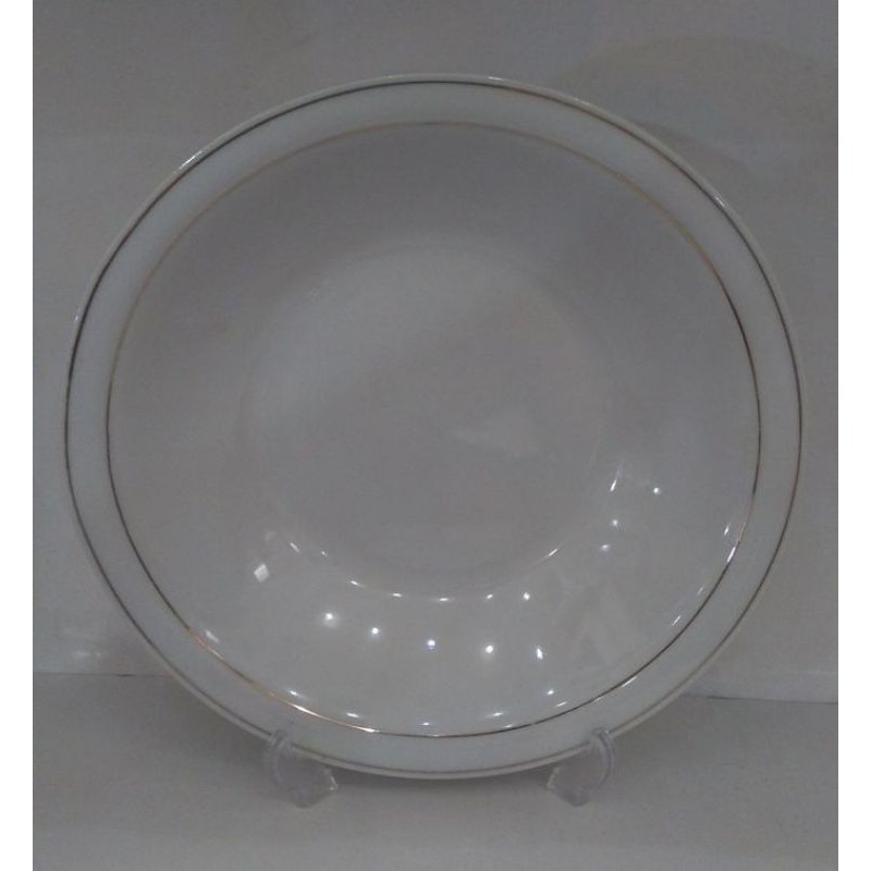 piring makan omega lis emas 9, 25'' isi 6 piece