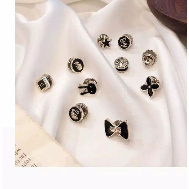 Pin Motif Elegan / Simpel Pin Tusuk Mata Gaya Korea Aksesoris Asesoris Korea Pin Bros Hijab