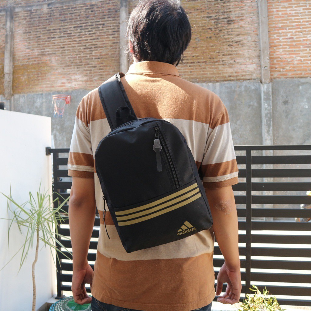 BELI 1 GRATIS 1 BACKPACK PUNGGUNG COWOK MULTIFUNGSI FREE SLEMPANG SLINGBAG PRIA KEREN HANGOUT