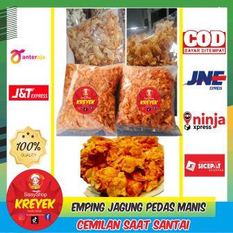 

Emping Jagung Pedas Manis 150 gr Kreyek