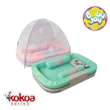 BABY JOY - KASUR KOLAM BAYI BABY JOY KOKOA SERIES + KELAMBU TENDA BAYI - BJK 4012