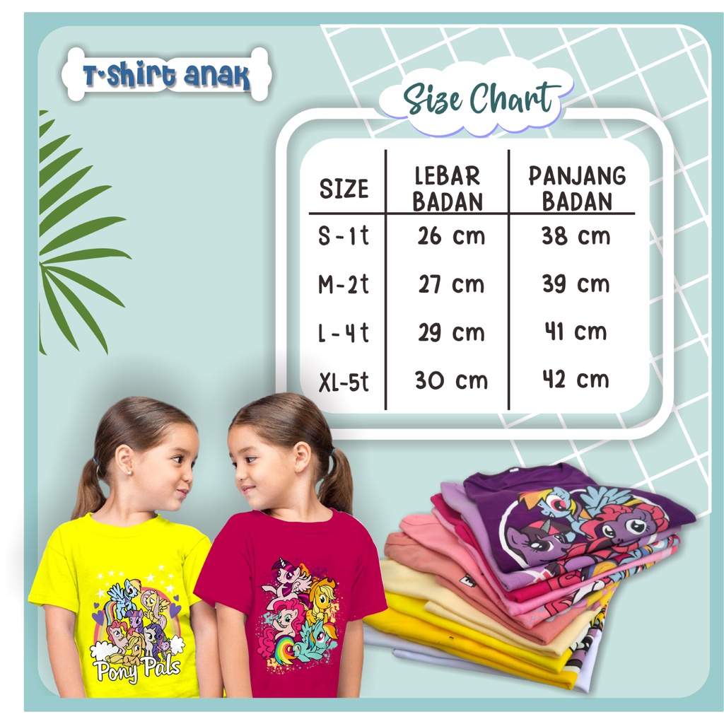 Baju Anak Perempuan / Kaos Anak Perempuan / Kaos Little Pony / Kaos UNICORN / Kaos Anak 1 sampai 5 tahun/ Kaos bayi / Kaos Perempuan