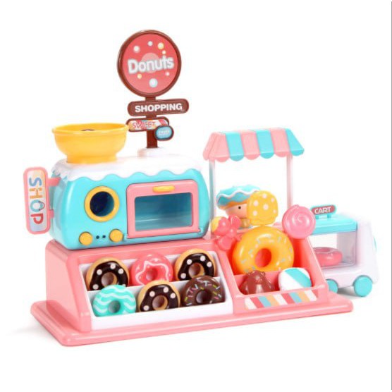 Mainan Toko Permen Donat - Mini Candy Donuts Shop