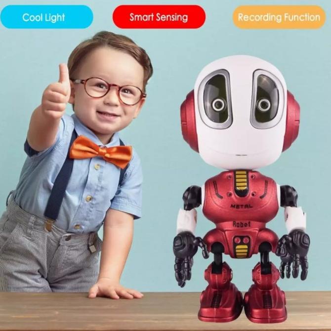 Diecast Robot Pintar Robot Bicara Mainan Anak Bahan Alloy With Baterai