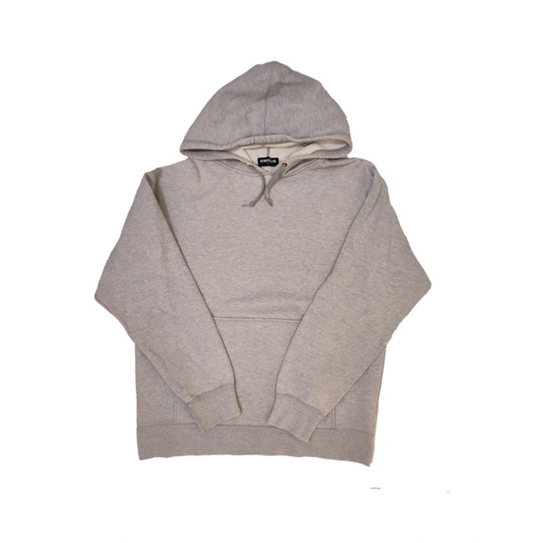 SWEATER HOODIE UNIQLO GREY SECOND