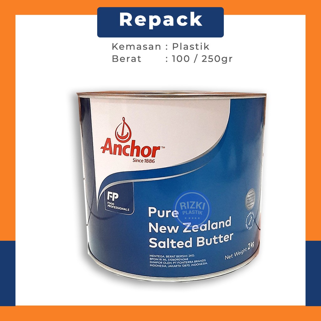 

Anchor Salted Butter Repack 100gr | Bekasi