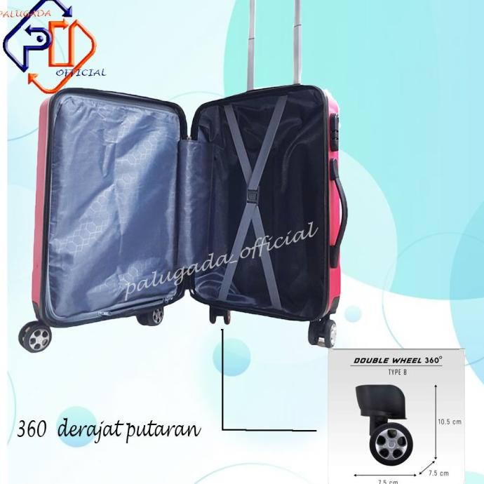 Koper Fiber Polo Vienna 24 Inch 001/ Free Kardus Pengiriman Cepat