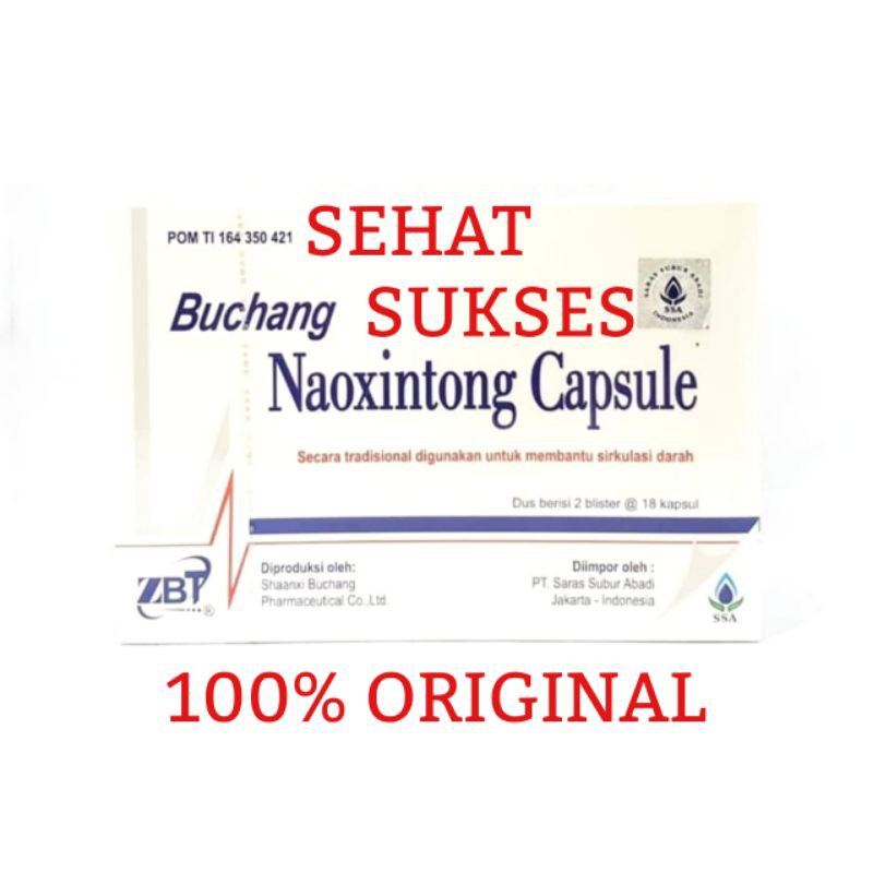 Buchang Naoxintong Capsule / Kapsul (lembaran) - Obat stroke / Struk