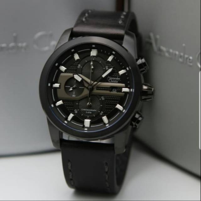 ALEXANDRE CHRISTIE AC6270 FULL BLACK PRIA.ORIGINAL GARANSI RESMI 1 TAHUN