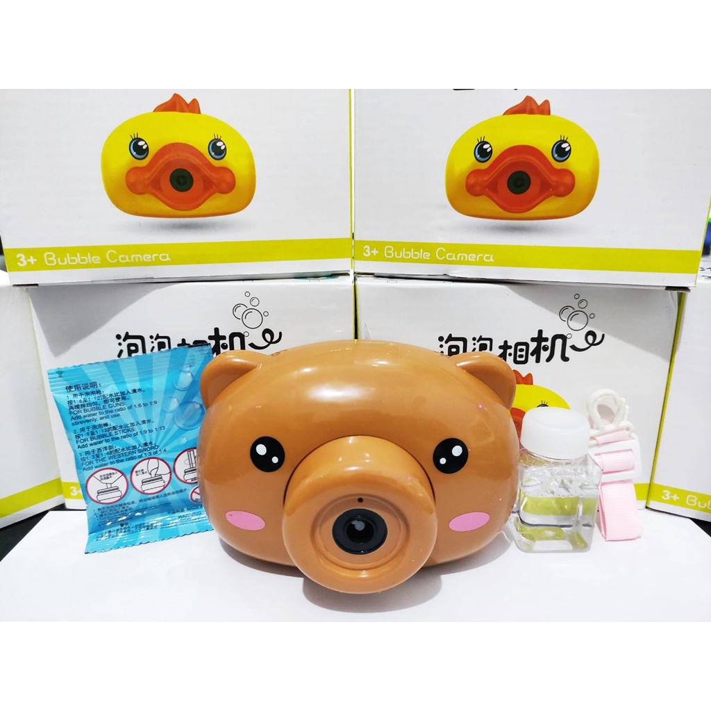 MAINAN ANAK BUBBLE CAMERA KAMERA GELEMBUNG SABUN KARAKTER SPIDERMAN HELLO KITTY DORAEMON TIGER-8