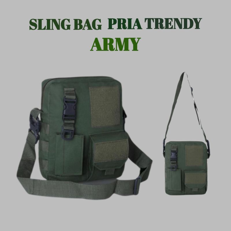 Tas Selempang Pria Tas Sling Bag Tas Cowok Tas Pria Army