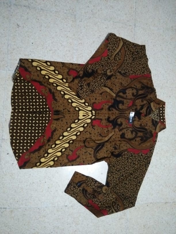 Batik Tunik Zipper/resleting Depan/af055ht Yelbor Navbor / Batik Modern