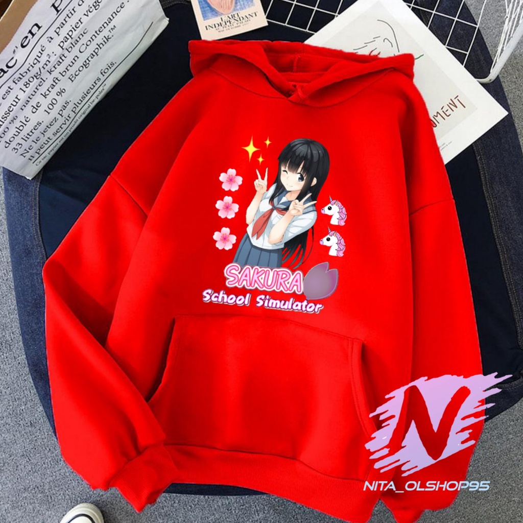 HOODIE ANAK SAKURA SCHOOL SIMULATOR SWEATER SAKURA SCHOOL ANIME