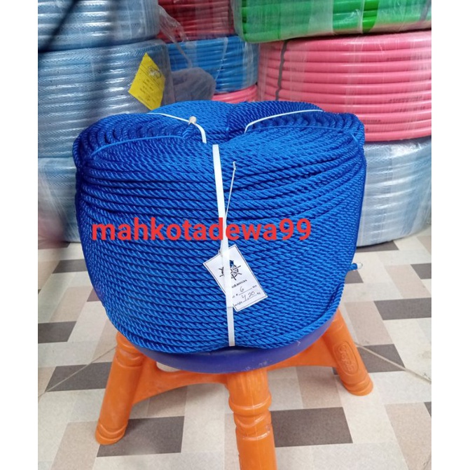 tali tambang 6mm /tambang ayunan bayi / tambang 6 mm (roll -+200m)