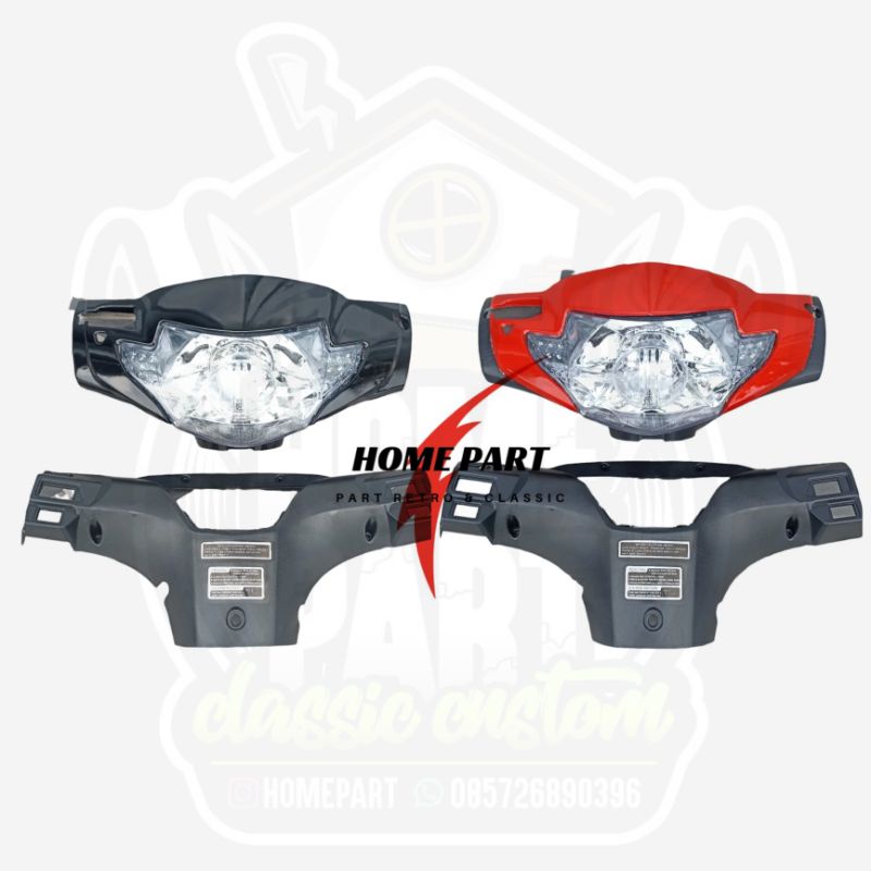 BATOK DEPAN BELAKANG SUPRA X 125 SET LAMPU DEPAN SUPRA X 125