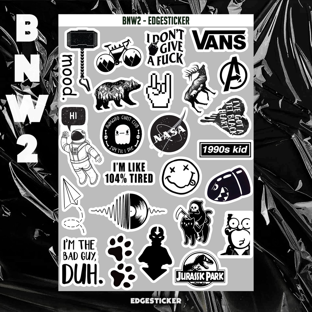 

EDGESTICKER - 25pcs BNW2 Aesthetic Sticker Tumblr