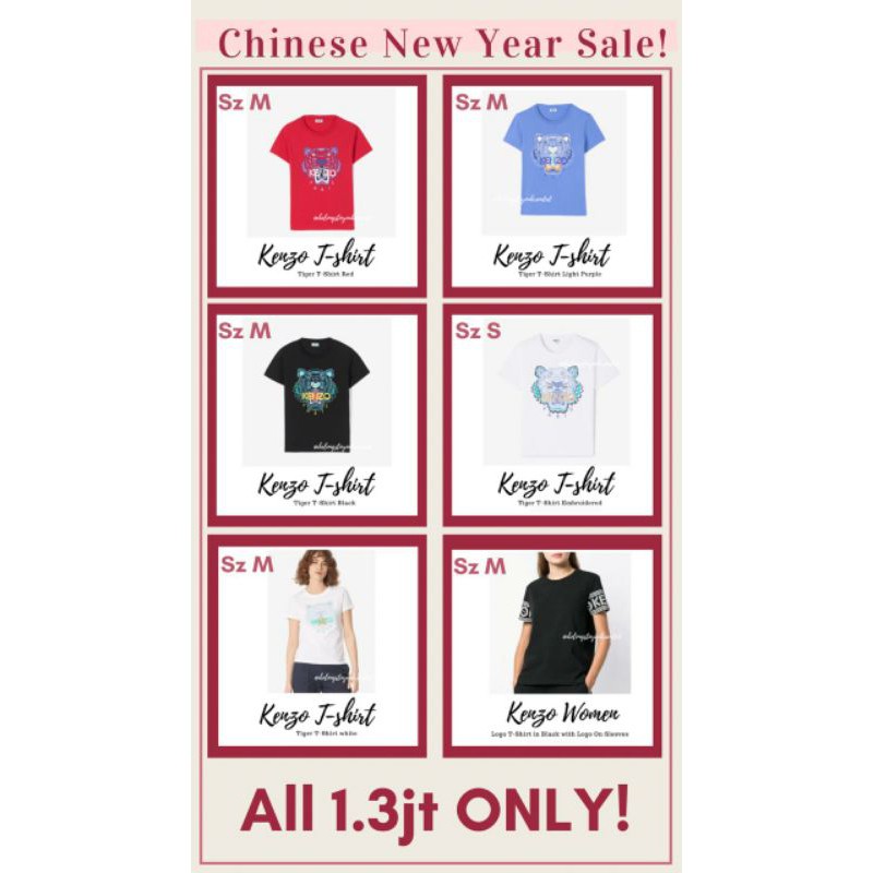 Kaos wanita kenzo original