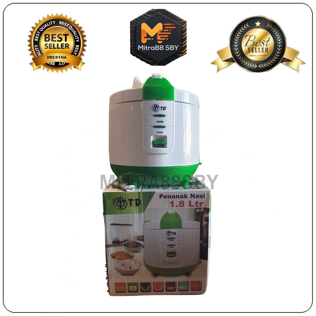 Mitra88sby Penanak nasi Rice cooker  Magic com TWINDOG 1,8L