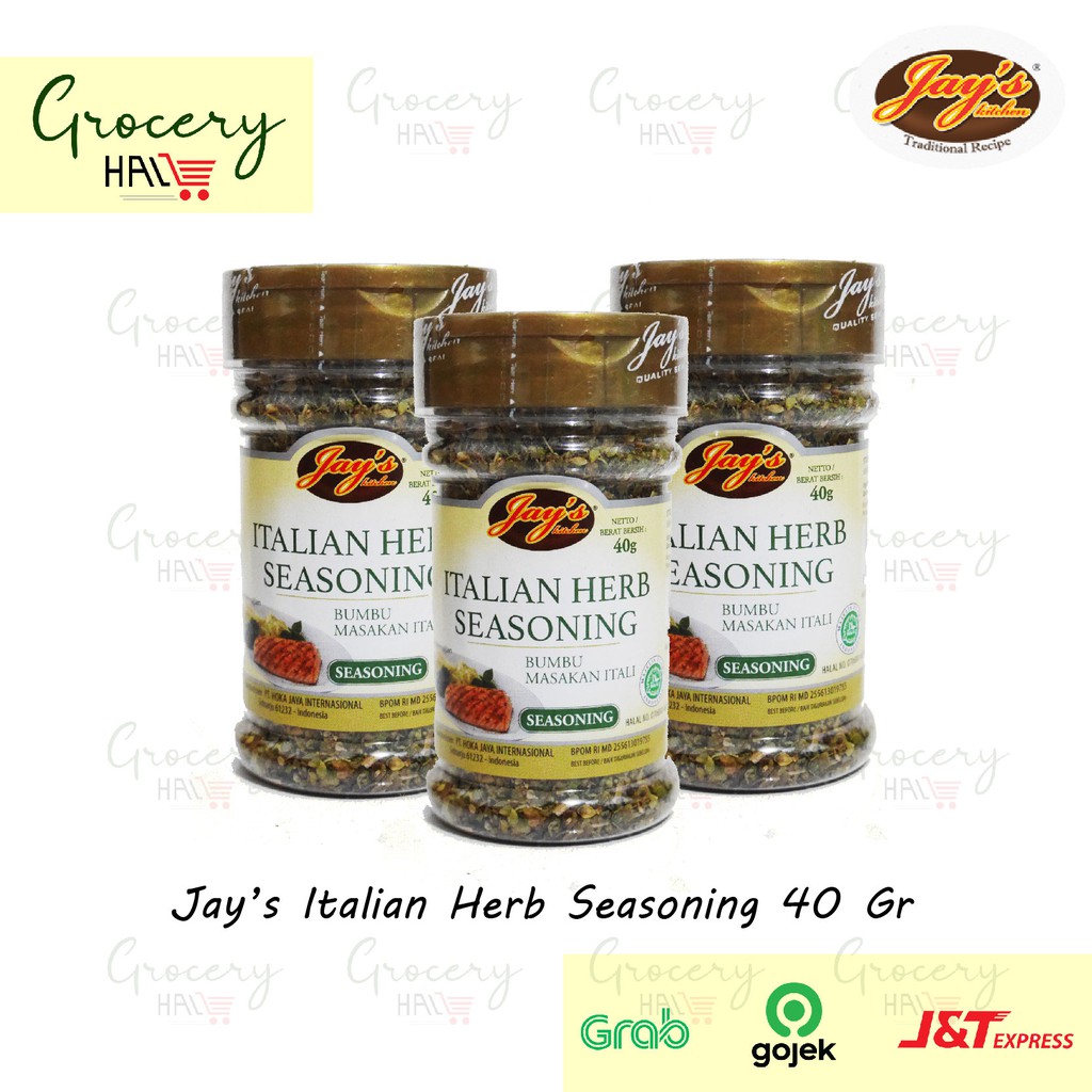 

JAY'S ITALIAN SEASONING HERBS 40 GRAM ( BUMBU MASAKAN ITALI JAYS KITCHEN )