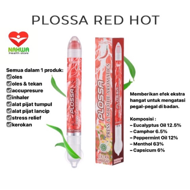Plossa eucalyptus - Red Hot Extra Hangat plossa merah