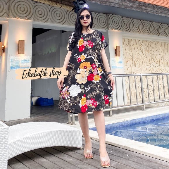 DASTER/DRES BALI-krisan hitam