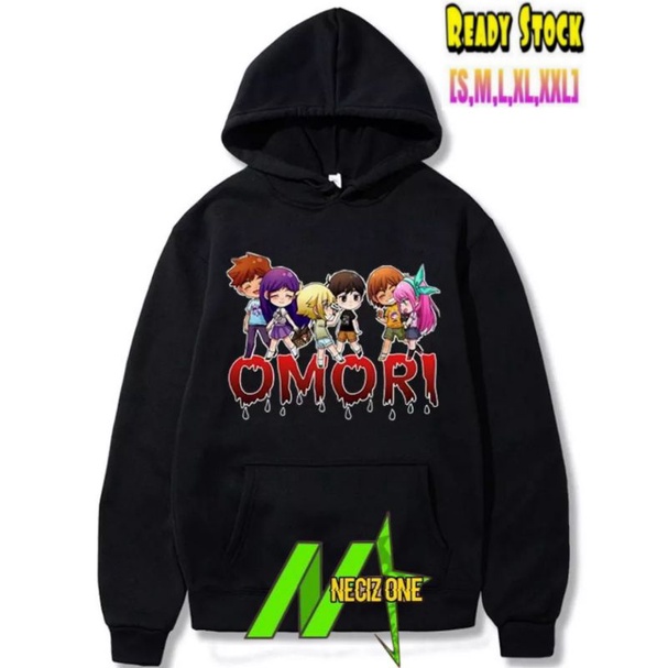 HOODIE FASHION ANIME LUCU GAME OMORI PRIA WANITA HOODIE (S-XXL)