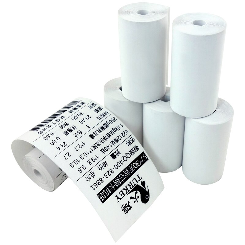 

THERMAL PAPER ROLL 57X30 MM FORTE TANPA CORE