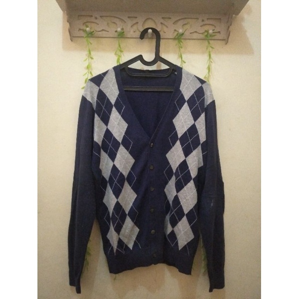 Cardi Biru Ketupat