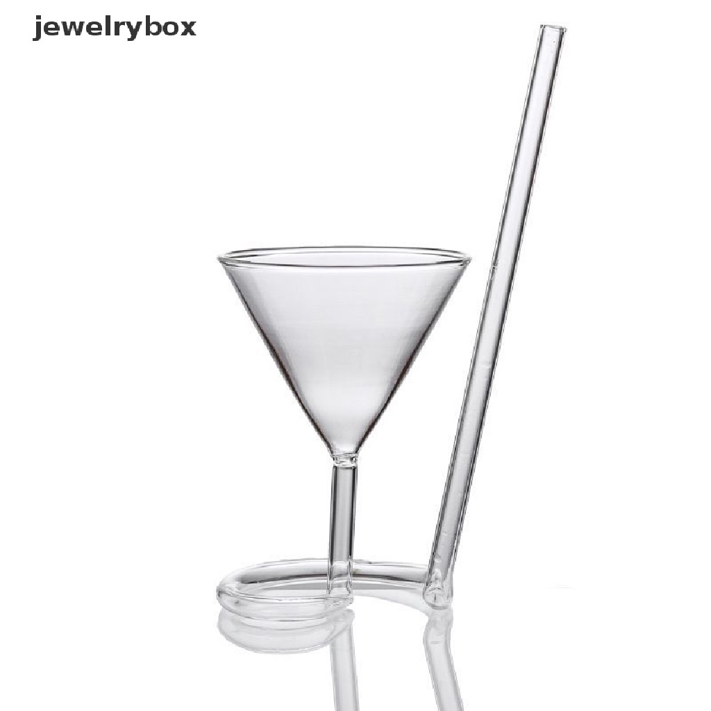 (jewelrybox) Sedotan Minuman Cocktail / Wine Desain Spiral Ekor Panjang