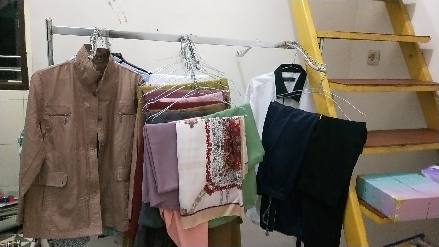 Hanger Gawang Baju Palang Kotak 120cm