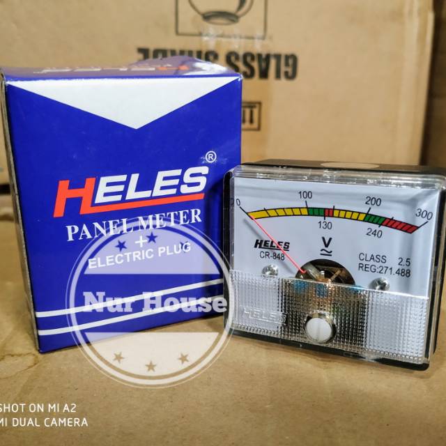 volt meter heles alat pengukur tegangan listrik colokan heles alat