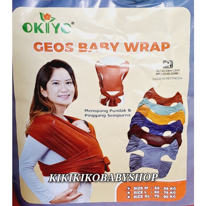 OKIYO GEOS BABY WARP/GENDONGAN GEOS KEKINIAN/GENDONGAN MODEL TERBARU/GENDONGAN BAYI OKIYO