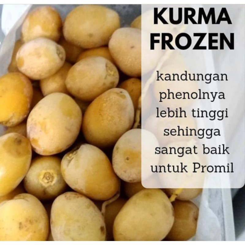 

Promil Kurma Muda Ruthob Kuning Frozen Asli Tanpa Pengawet (1kg)