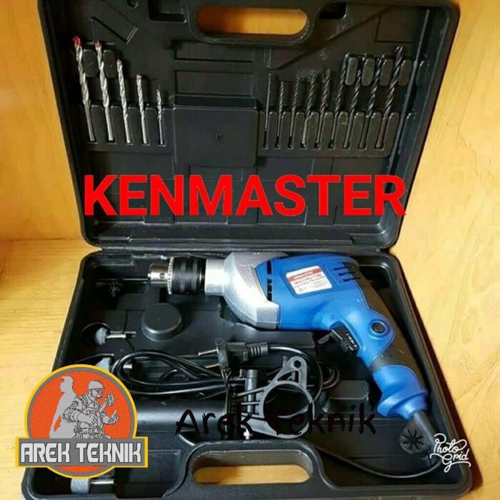 MESIN BOR CORDLESS MBT93 TEMBOK 13MM KENMASTER BETON LISTRIK TANGAN KENMASTER