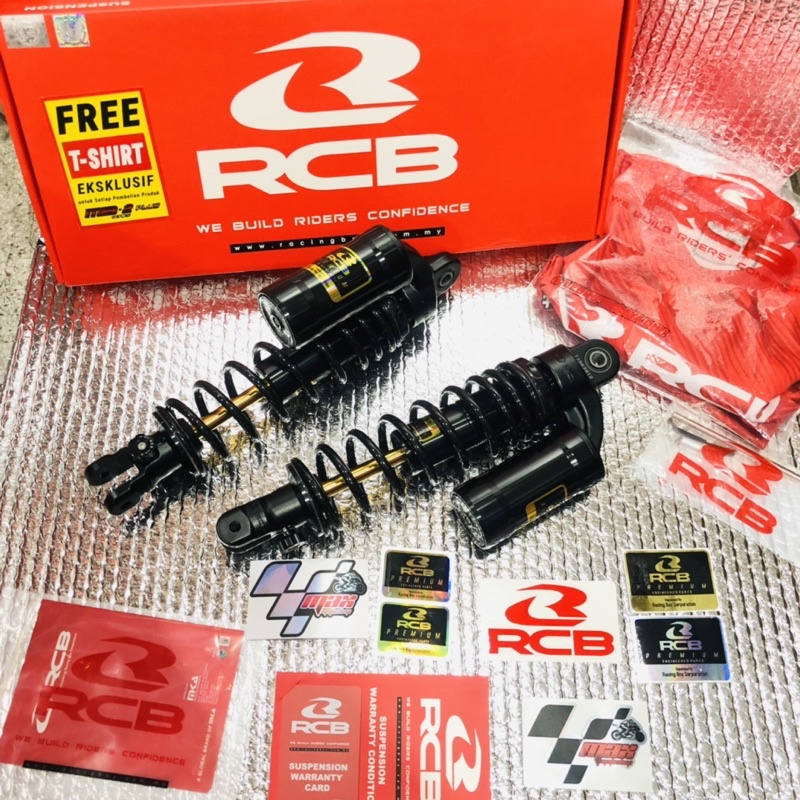 SHOCKBRAKER SHOCK RCB MB2 PREMIUM Plus clik rebound NMAX NEW AEROX NEW AEROX OLD GRATIS BAJU RCB