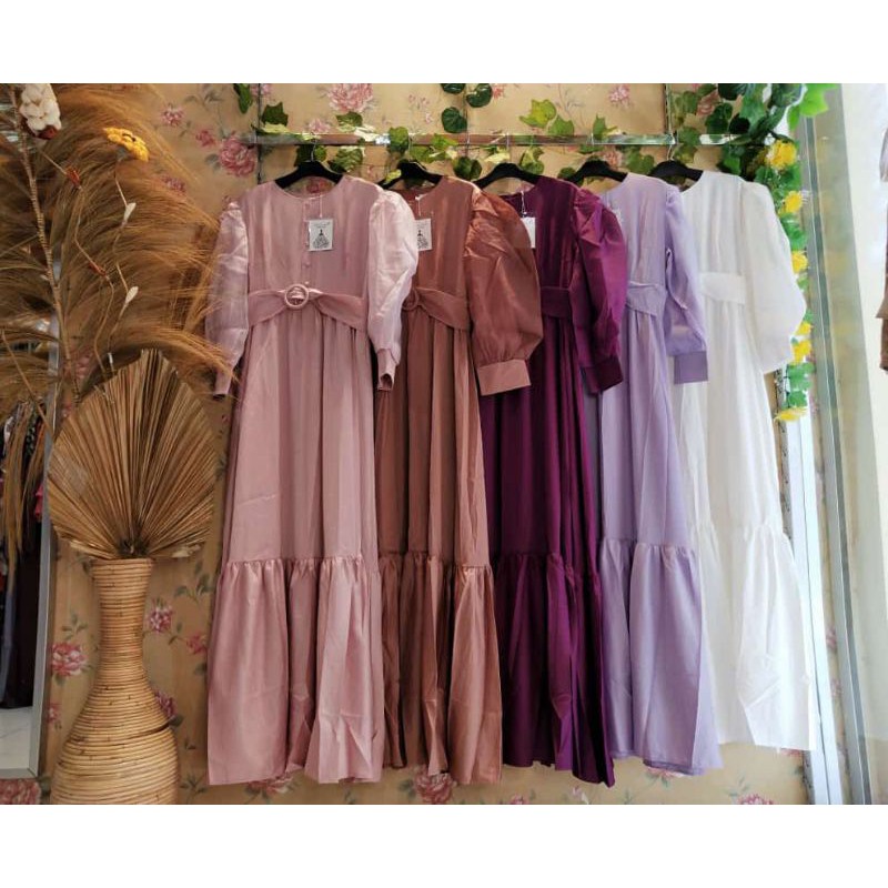 Shellasaukia dress tangan balon import